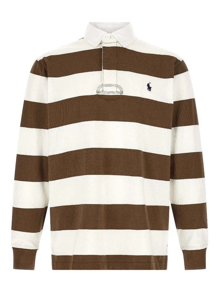 Brown Cotton Polo Shirt
