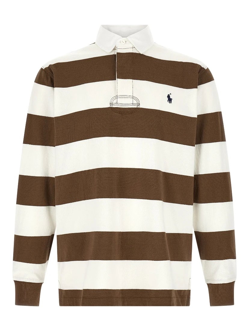 Brown Cotton Polo Shirt