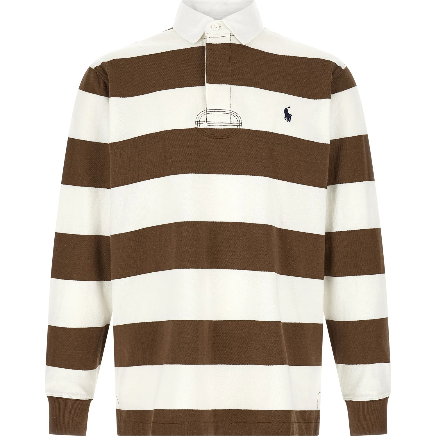 Brown Cotton Polo Shirt