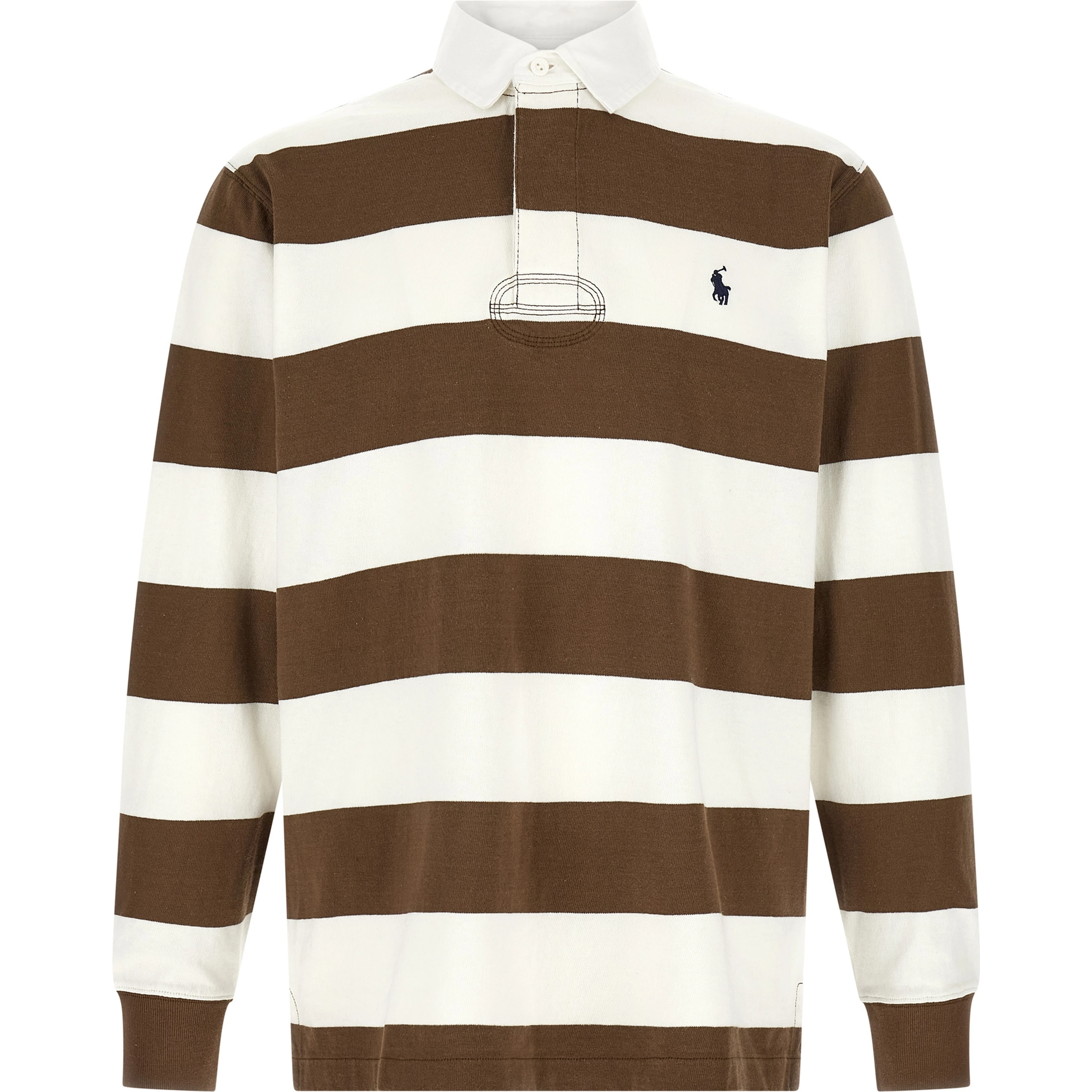 Brown Cotton Polo Shirt
