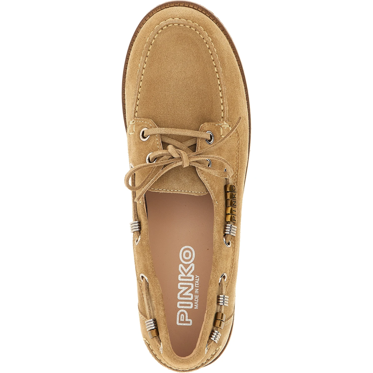 Beige Calfskin Moccassin