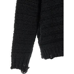 Black Virgin Wool Cardigan