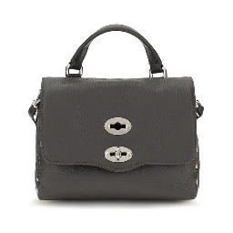 Gray Calf Leather Bos Taurus Handbag