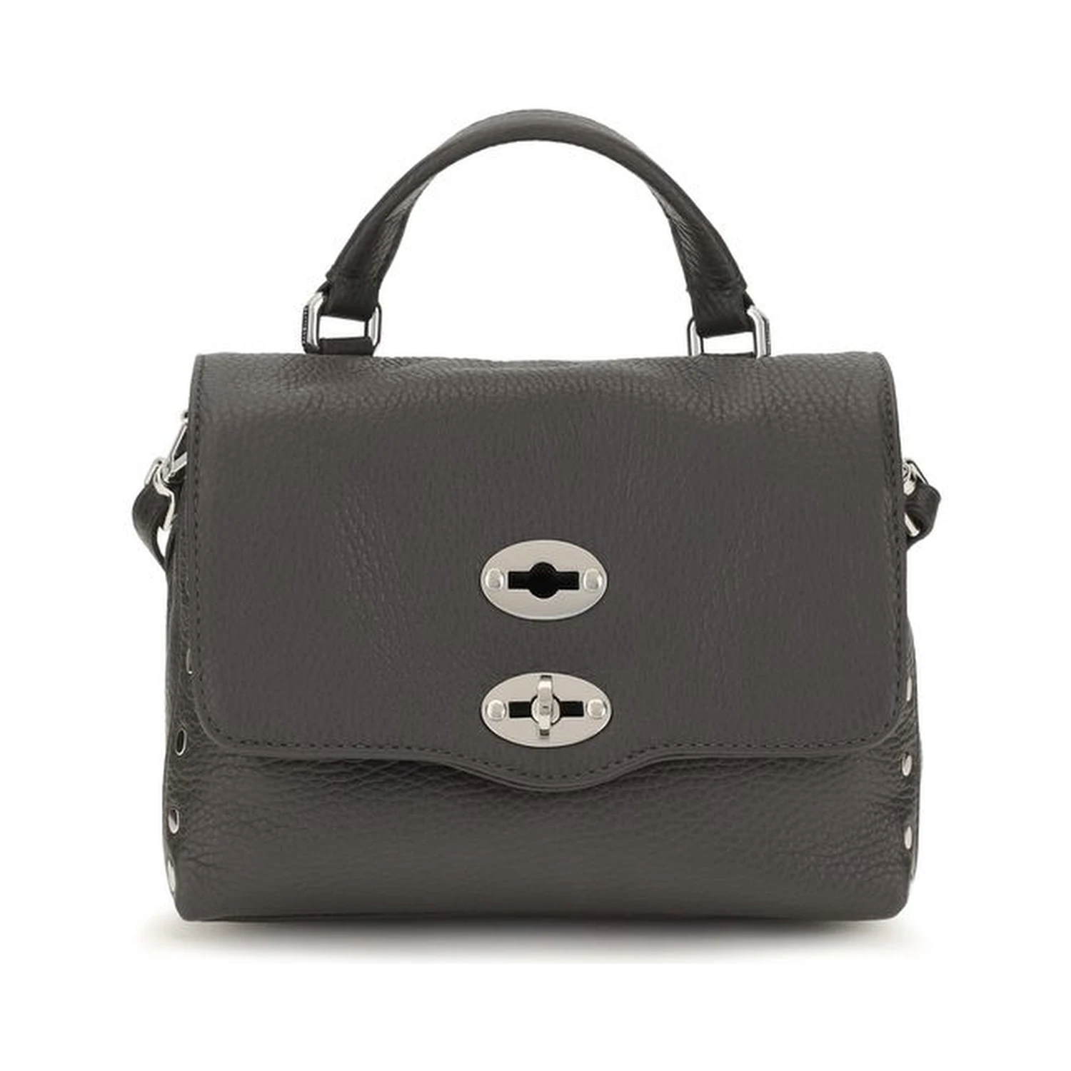 Gray Calf Leather Bos Taurus Handbag