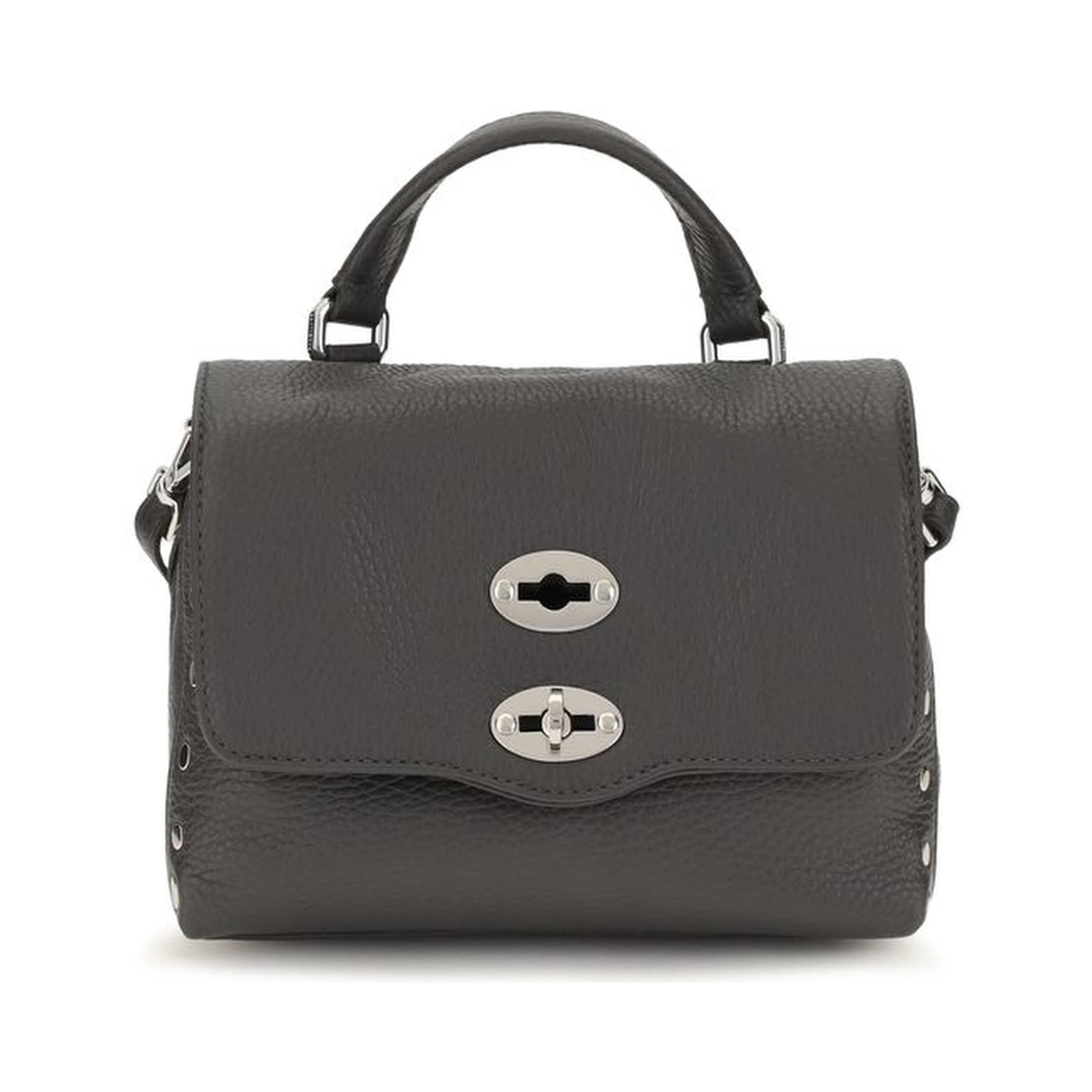 Gray Calf Leather Bos Taurus Handbag