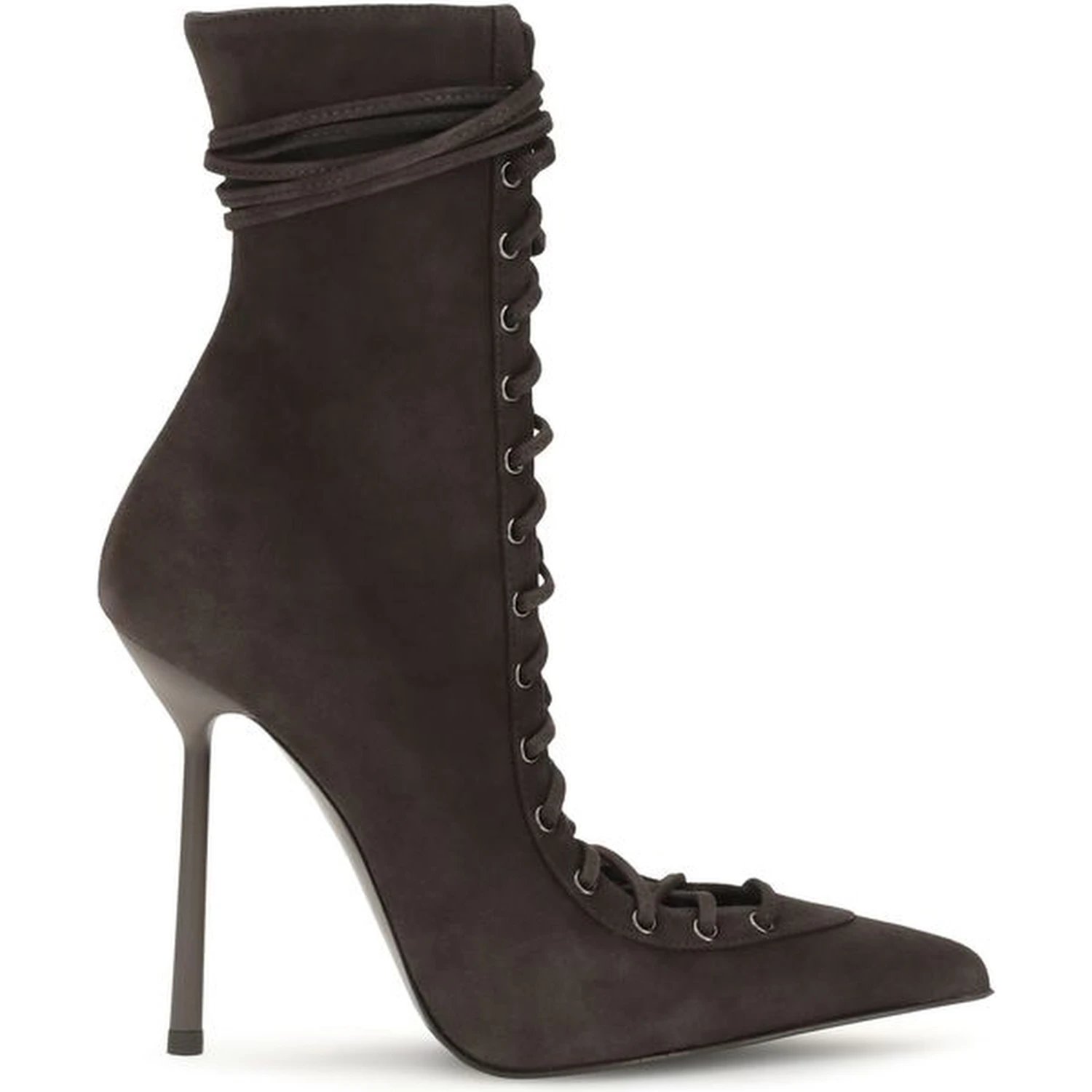 Brown Calf Leather Bos Taurus Lace-Up Boots