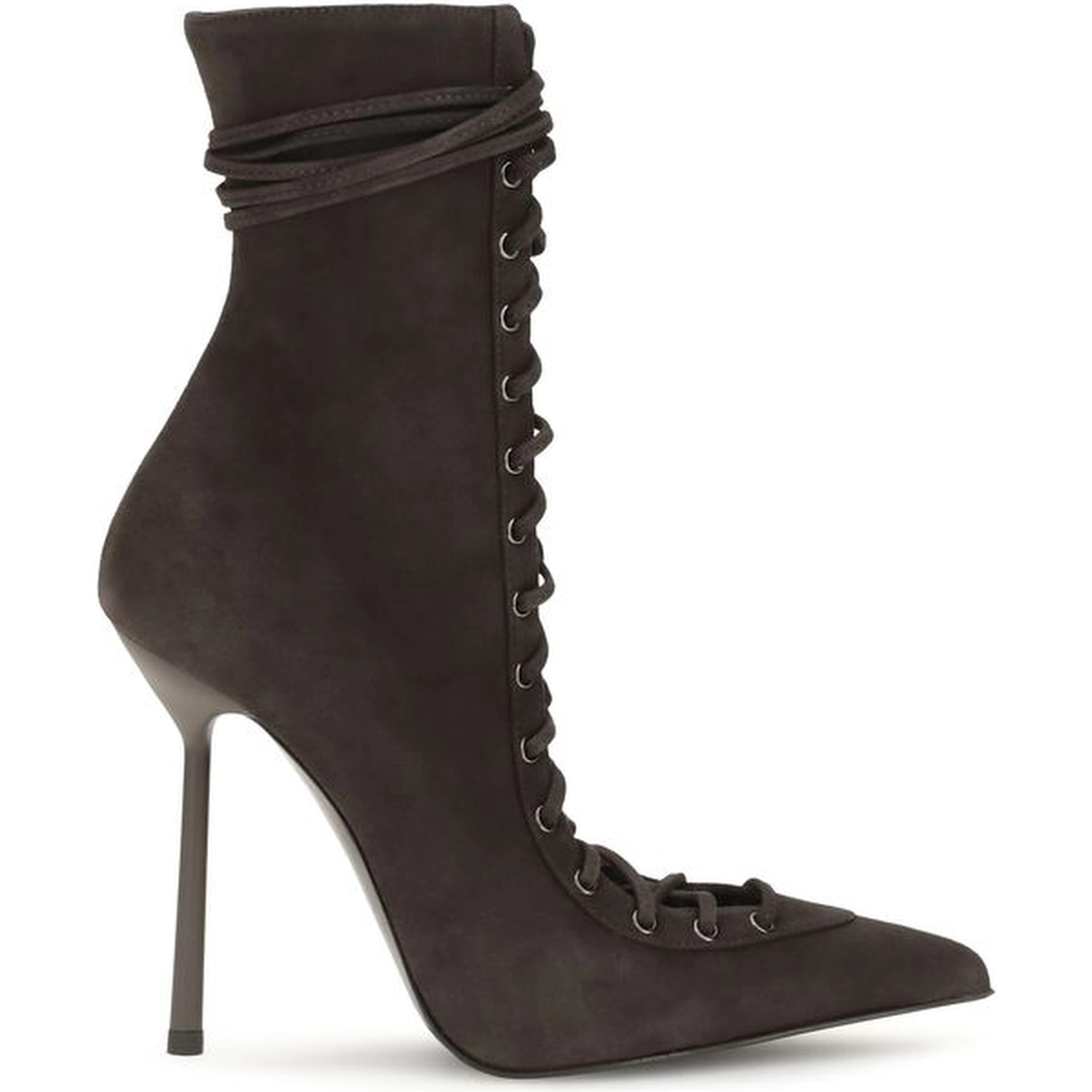 Brown Calf Leather Bos Taurus Lace-Up Boots