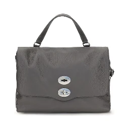 Gray Calf Leather Bos Taurus Handbag
