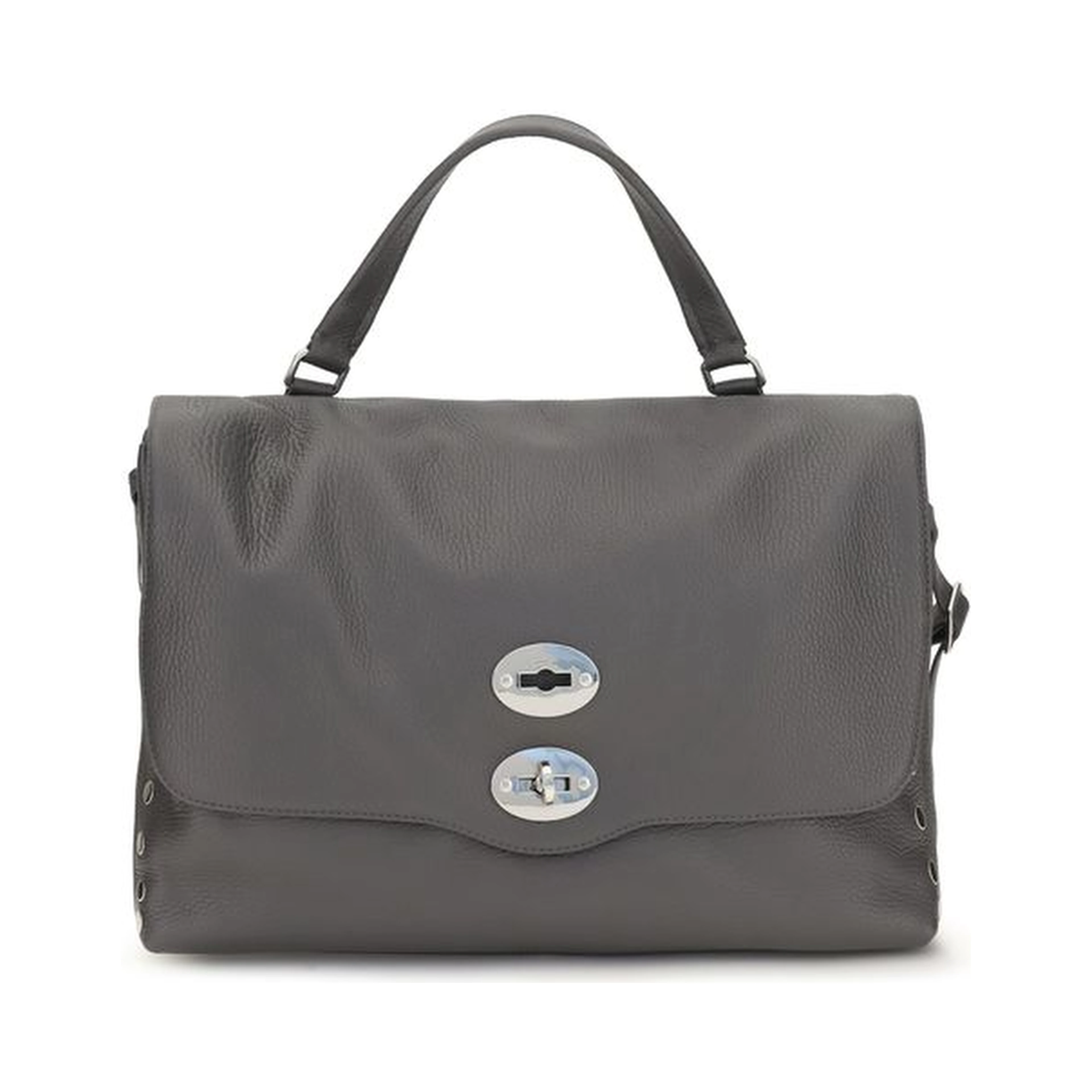 Gray Calf Leather Bos Taurus Handbag