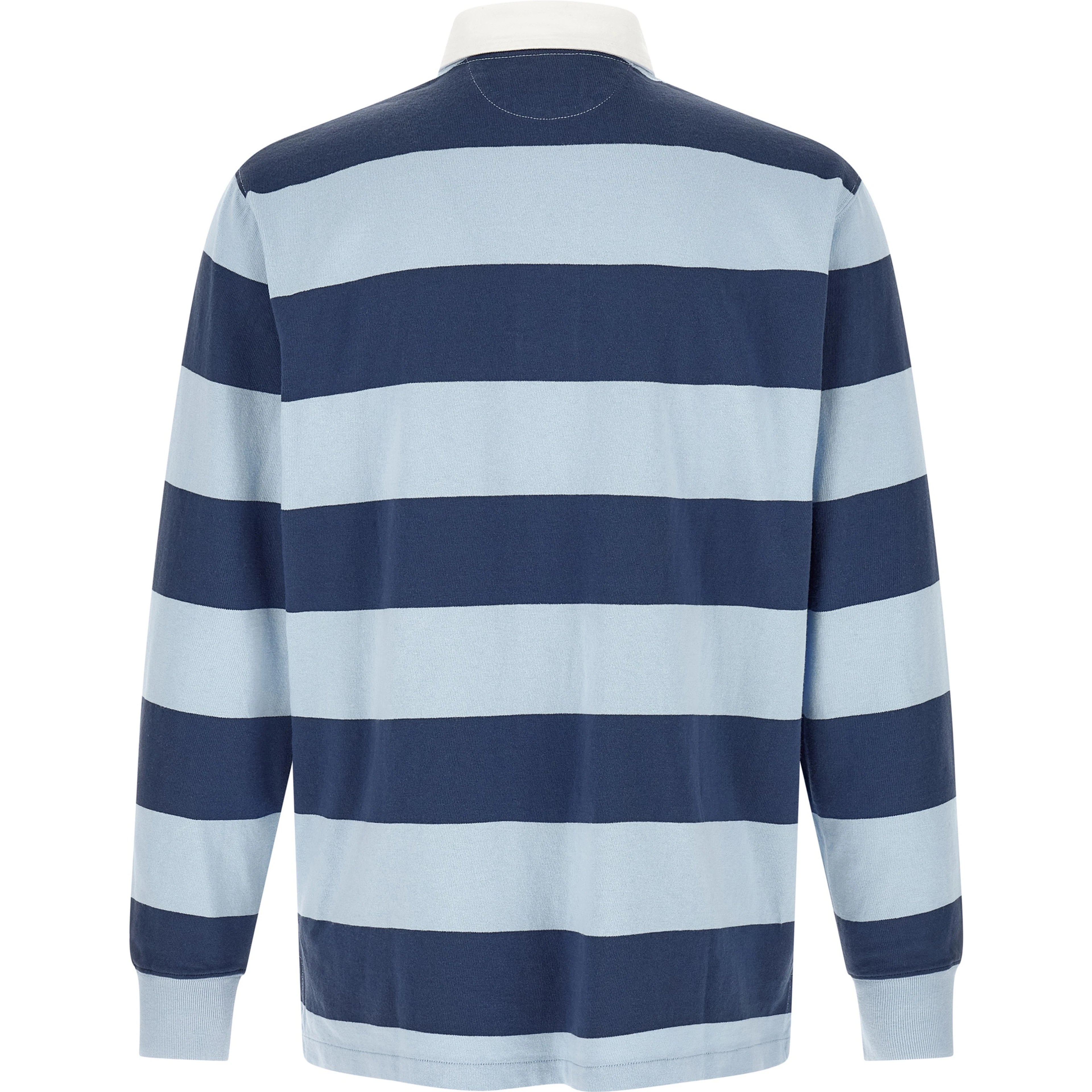 Blue Cotton Polo Shirt