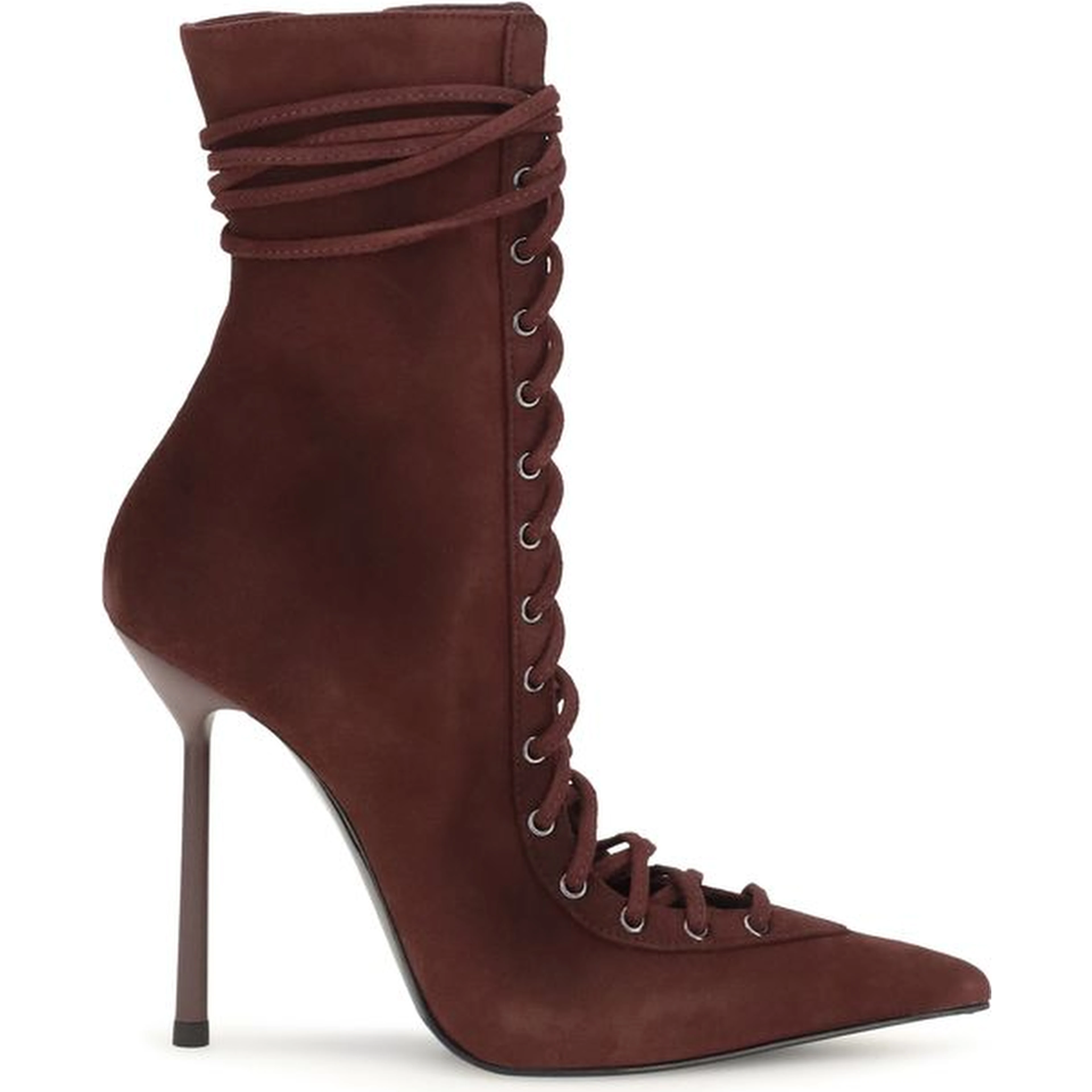 Bordeaux Calf Leather Bos Taurus Lace-Up Boots