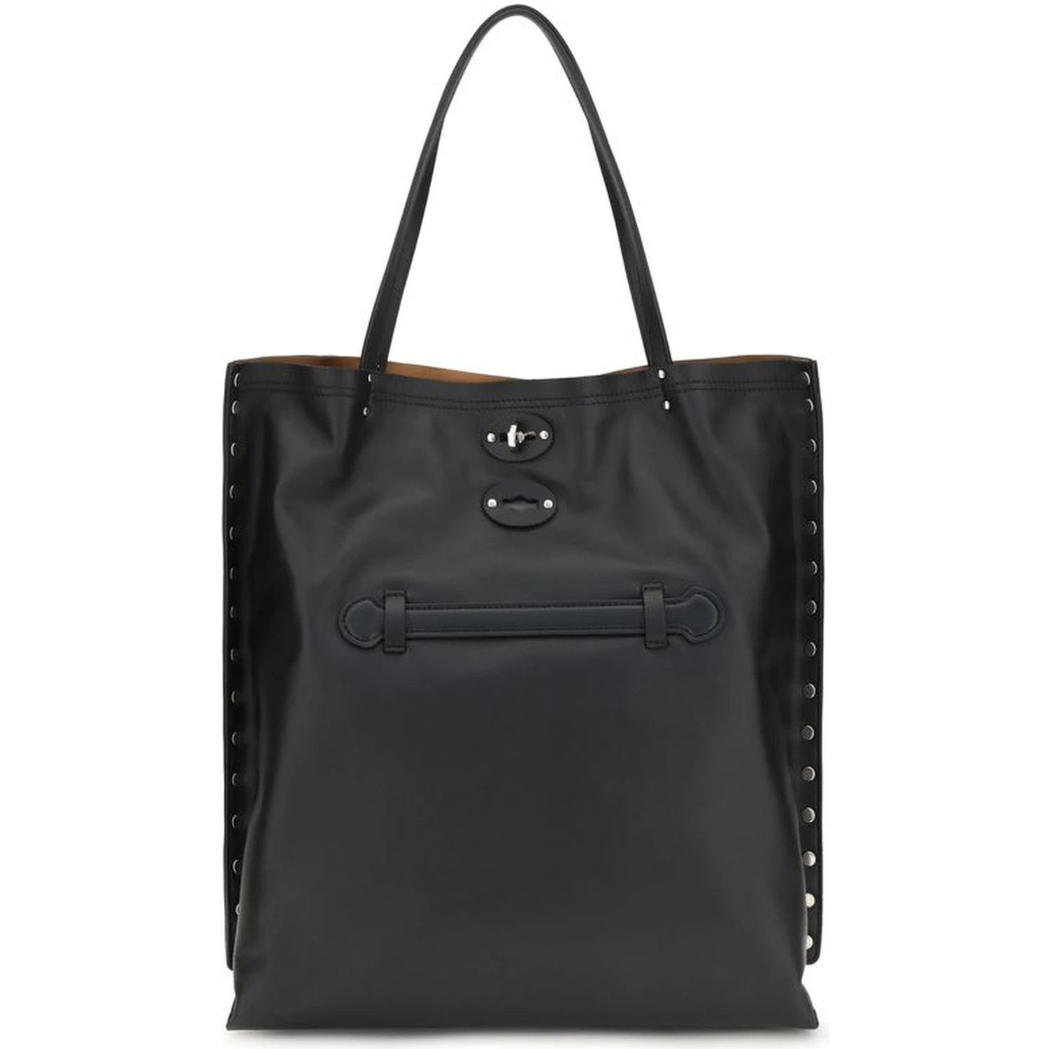 Black Calf Leather Bos Taurus Shoulder Bag