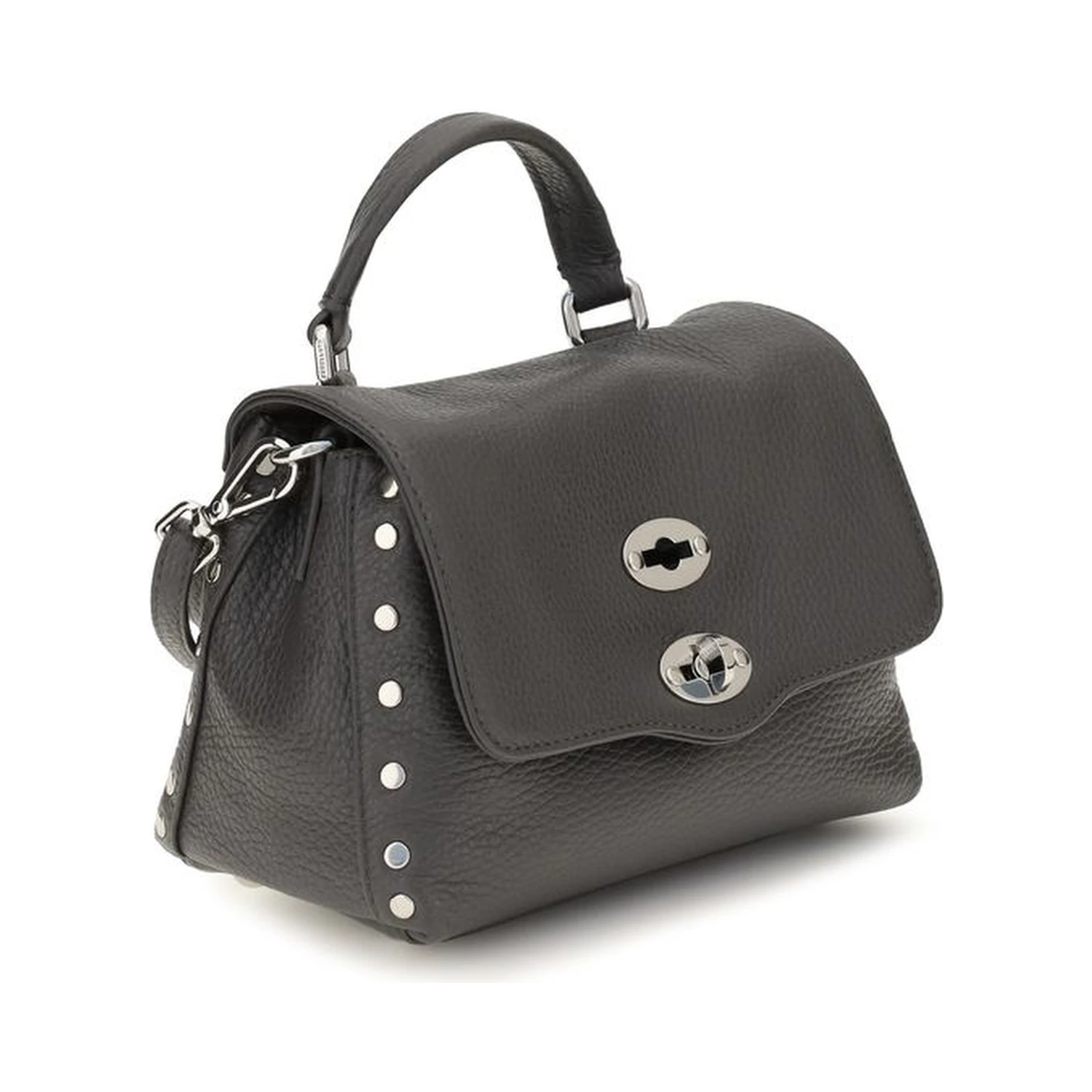 Gray Calf Leather Bos Taurus Handbag