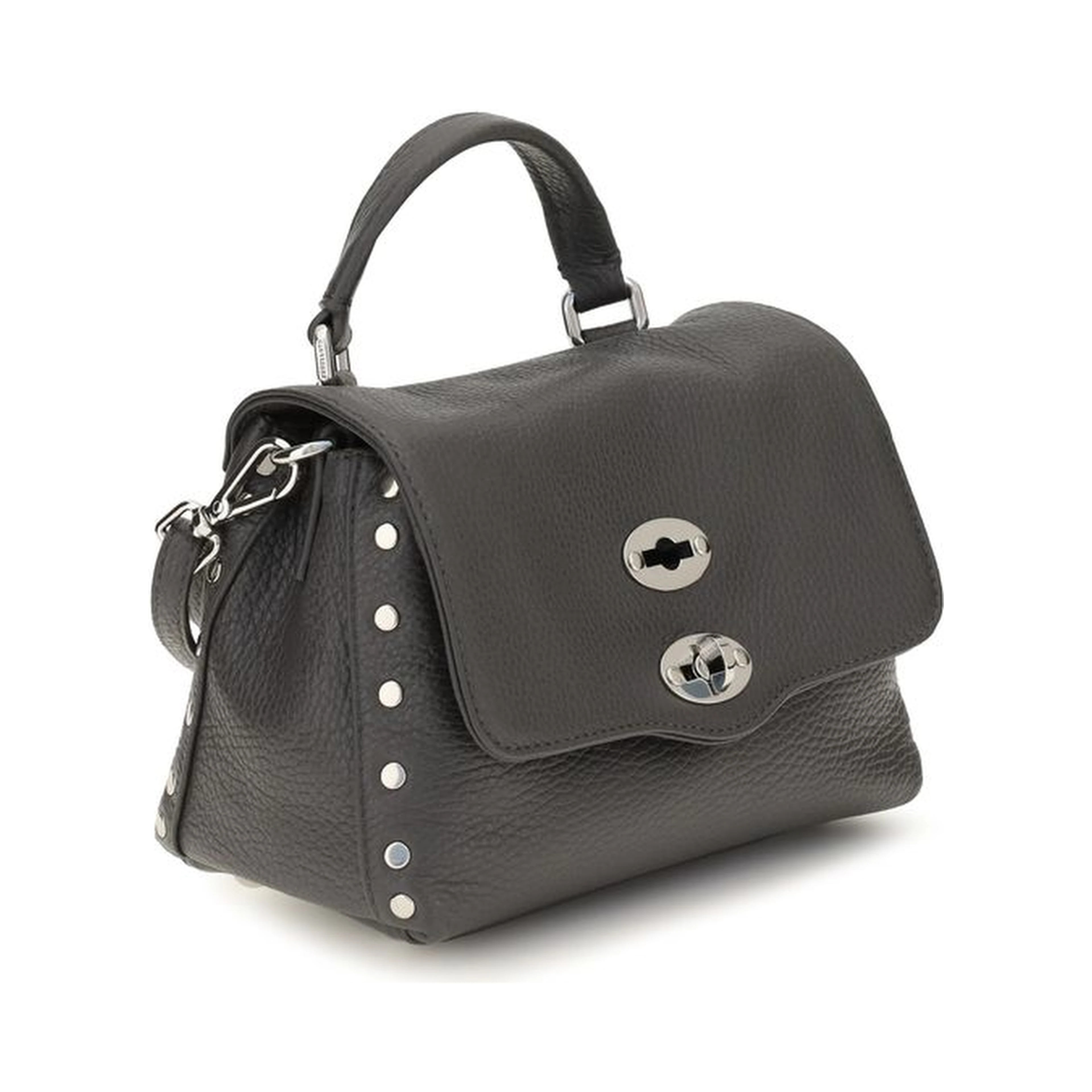 Gray Calf Leather Bos Taurus Handbag