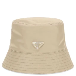 Beige Polyamide Bucket Hat
