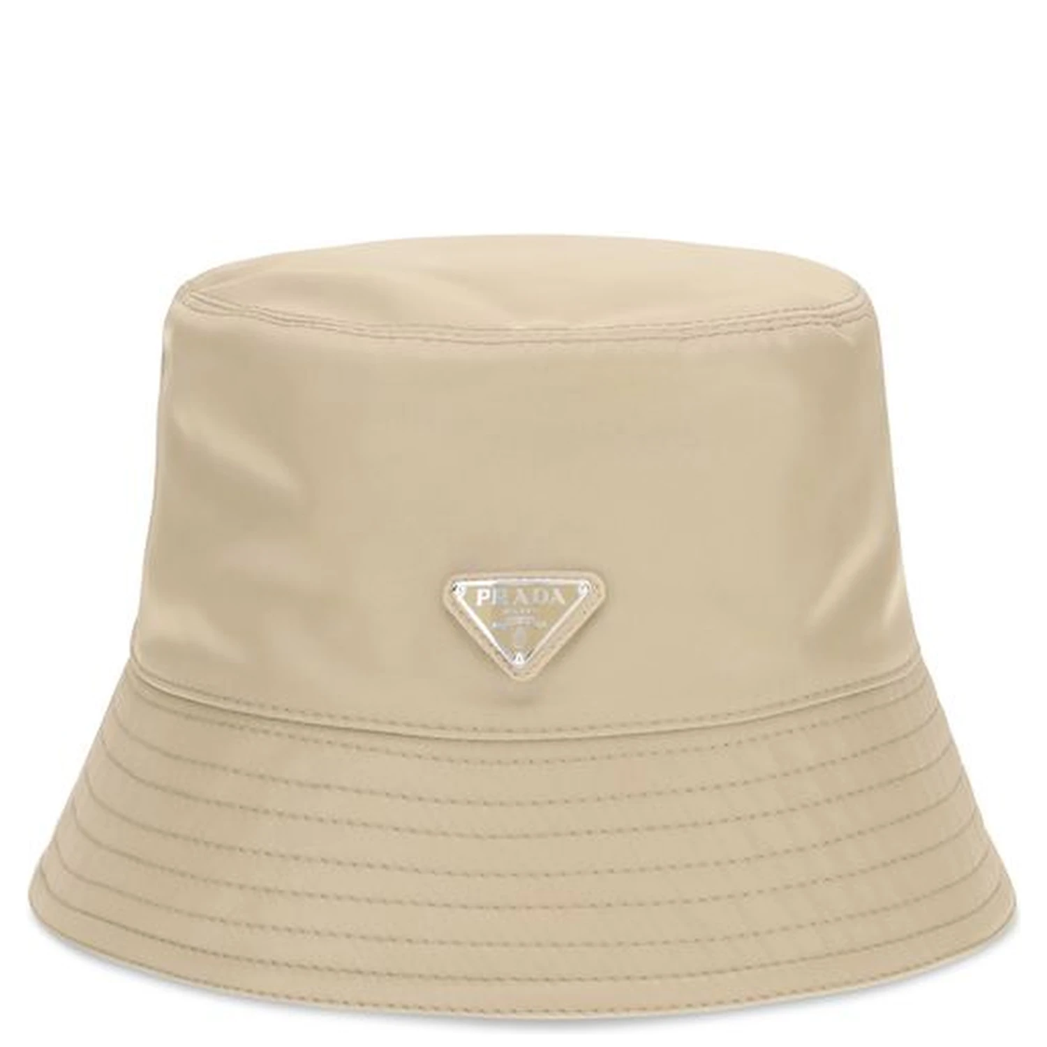 Beige Polyamide Bucket Hat