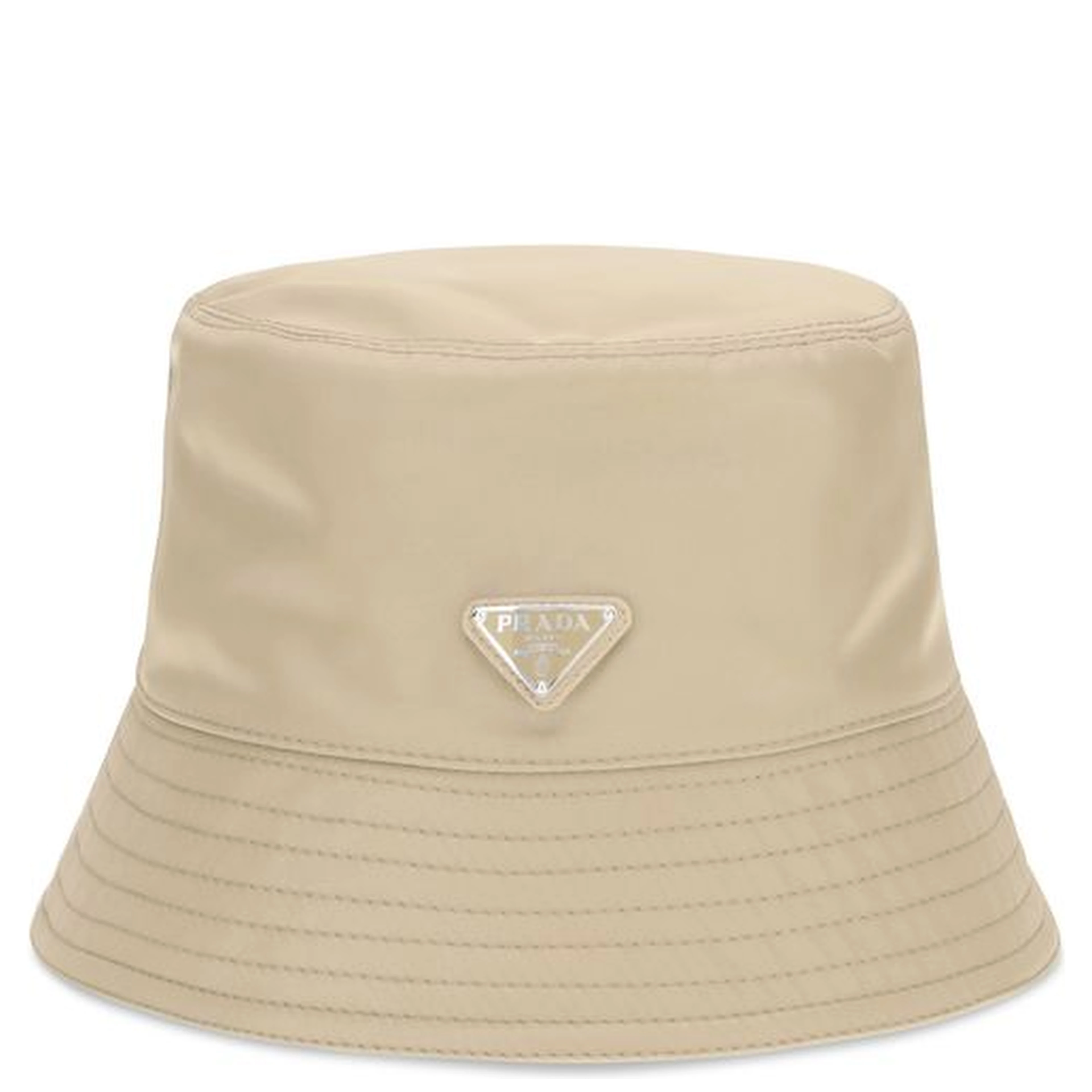 Beige Polyamide Bucket Hat