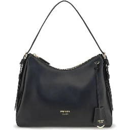 Black Calf Leather Bos Taurus Shoulder Bag