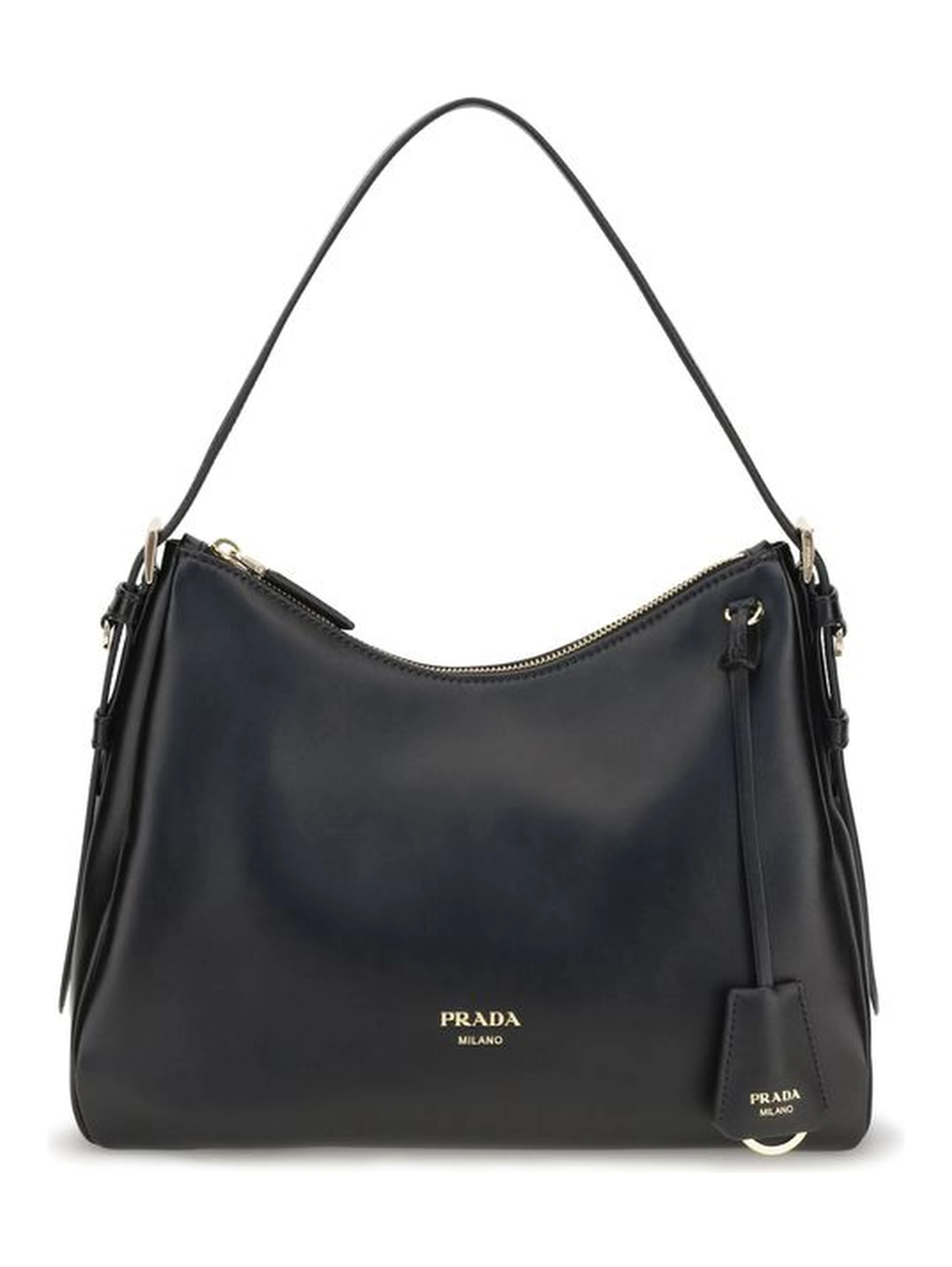 Black Calf Leather Bos Taurus Shoulder Bag