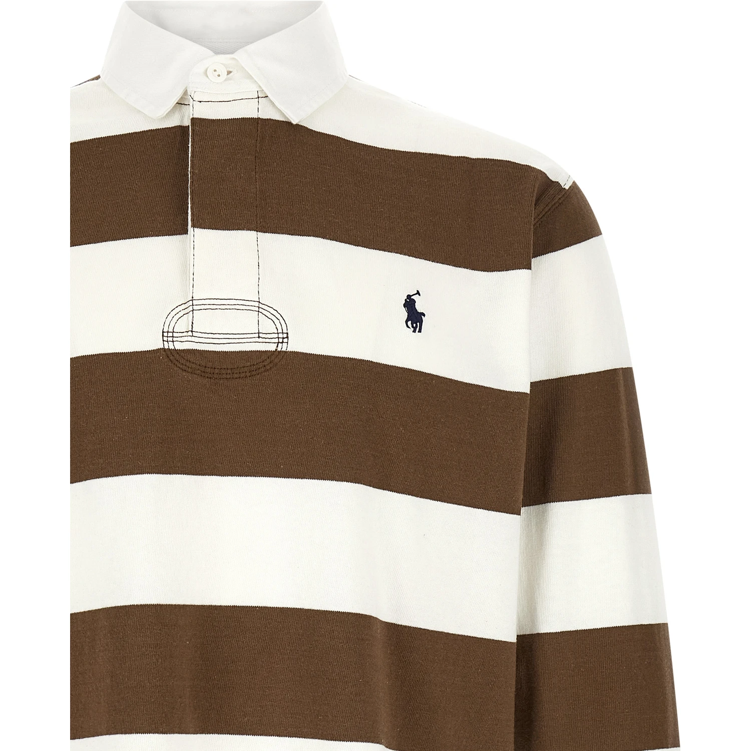 Brown Cotton Polo Shirt