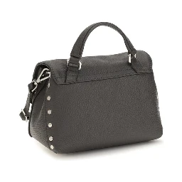 Gray Calf Leather Bos Taurus Handbag