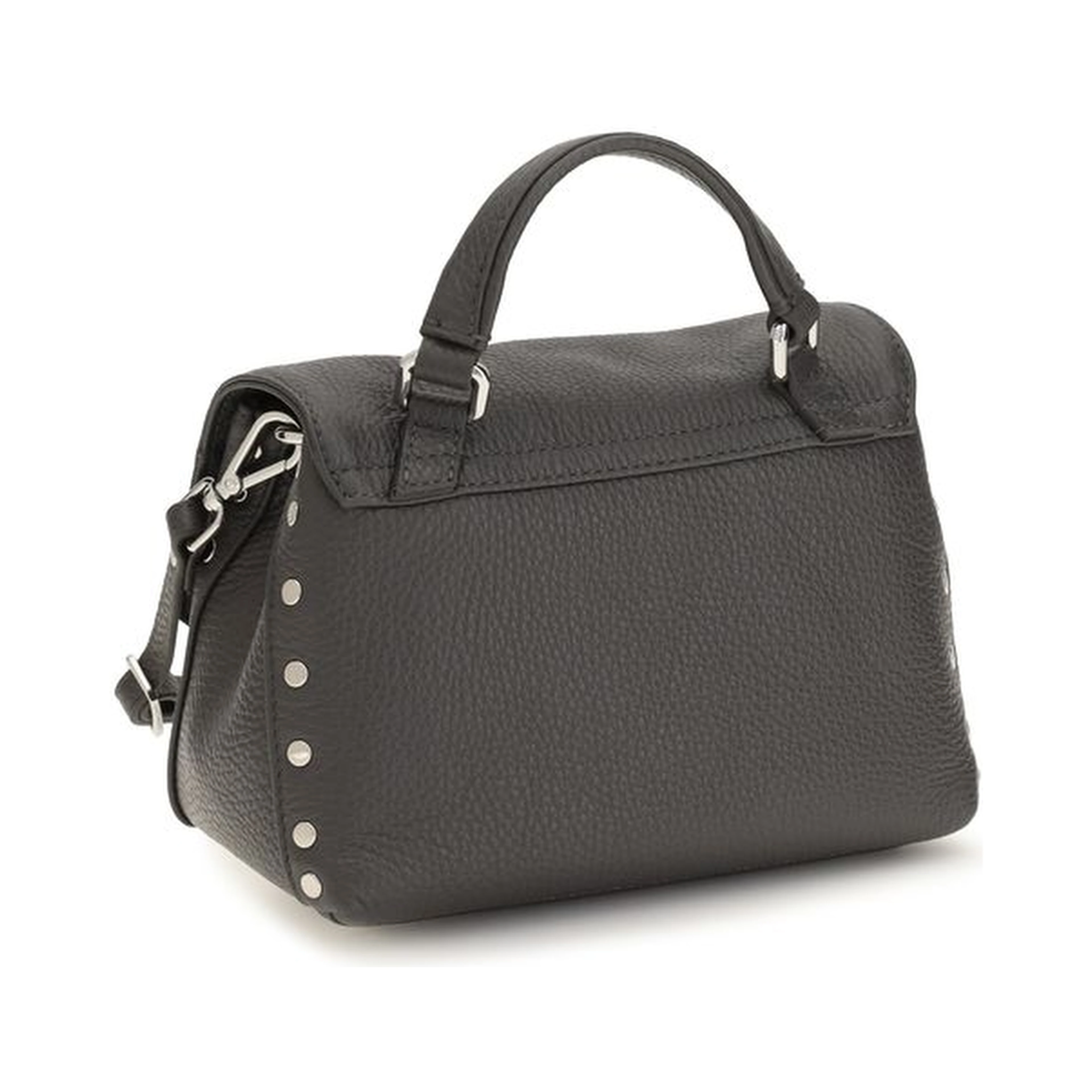 Gray Calf Leather Bos Taurus Handbag