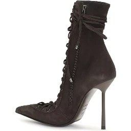 Brown Calf Leather Bos Taurus Lace-Up Boots