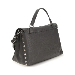 Gray Calf Leather Bos Taurus Handbag