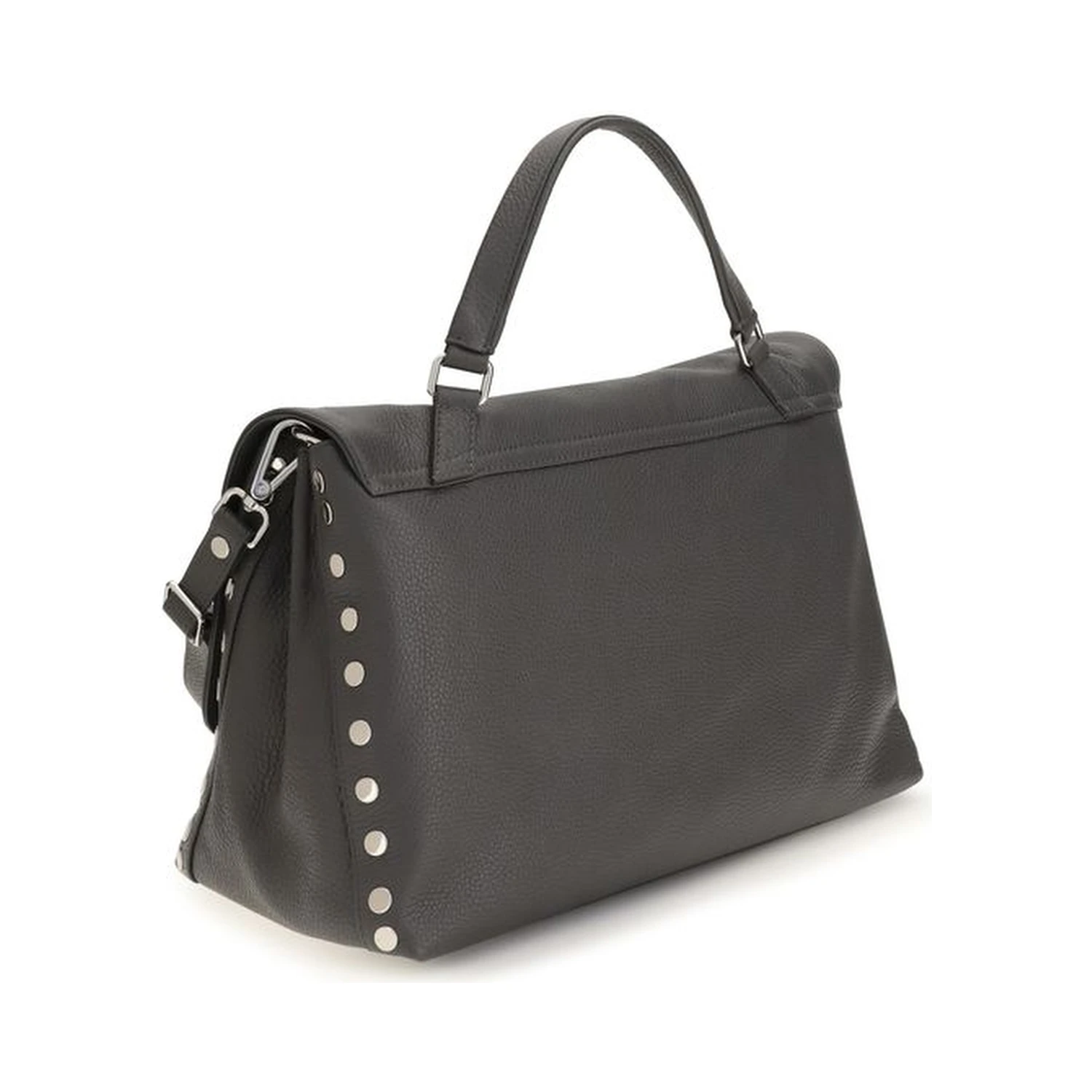 Gray Calf Leather Bos Taurus Handbag