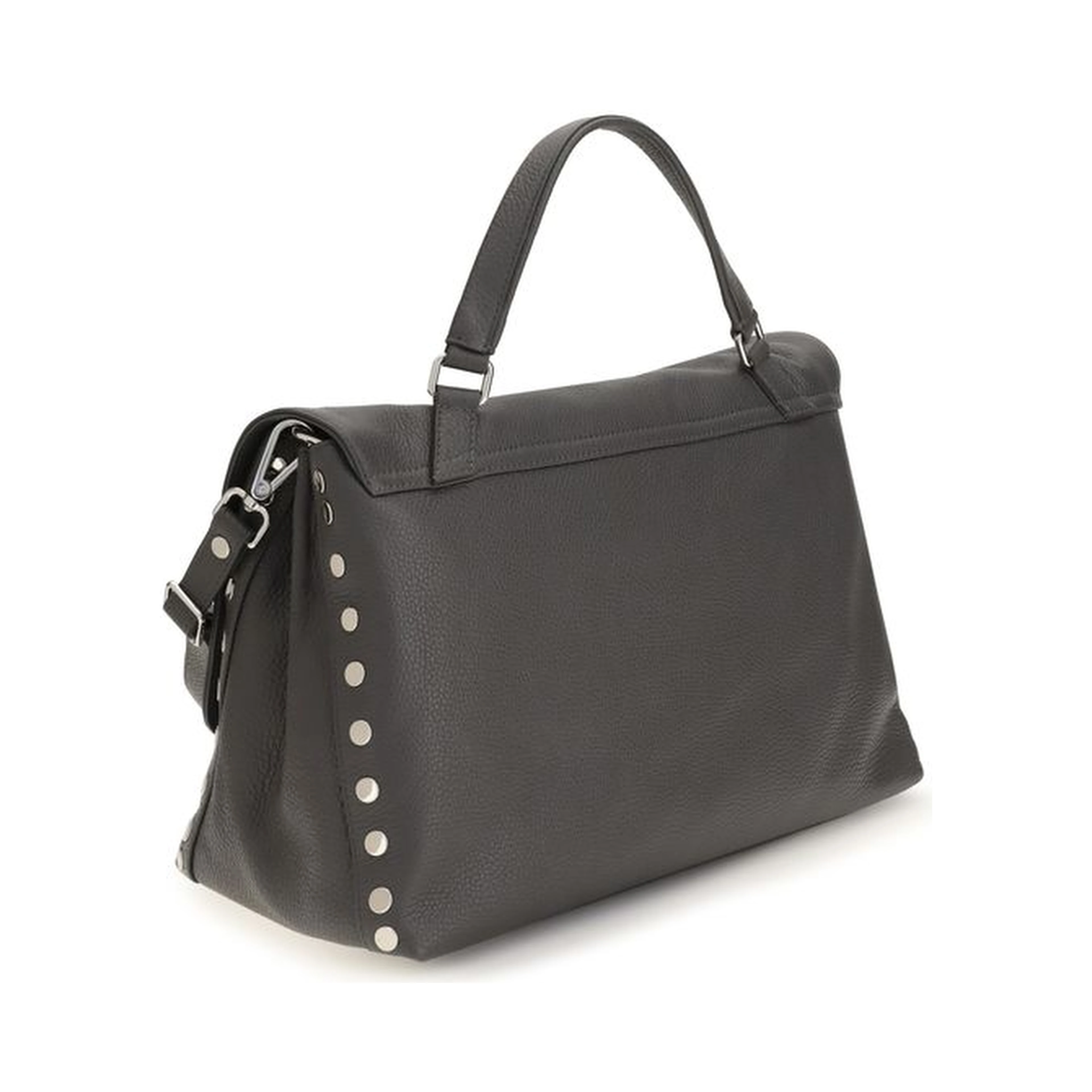 Gray Calf Leather Bos Taurus Handbag