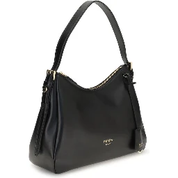 Black Calf Leather Bos Taurus Shoulder Bag