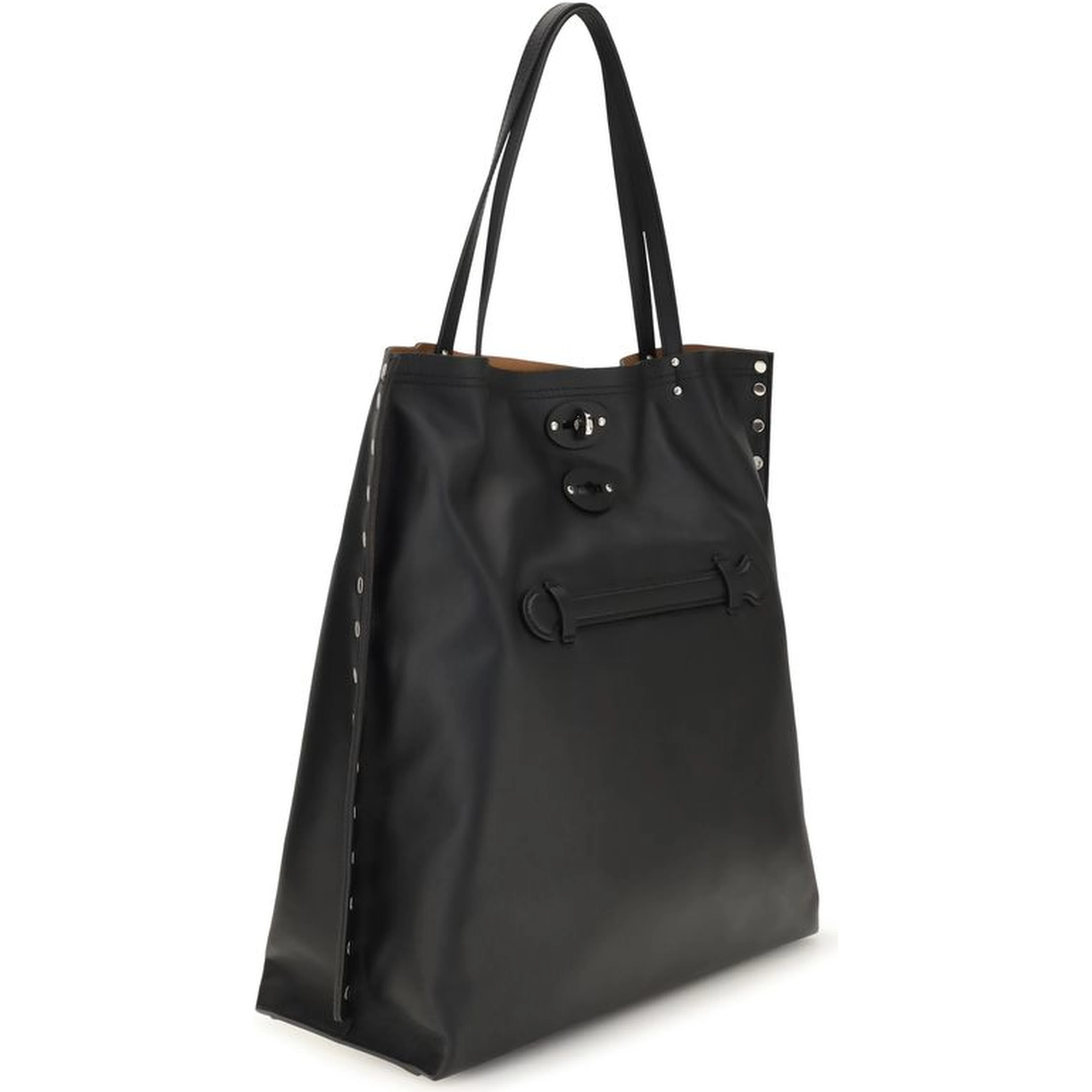 Black Calf Leather Bos Taurus Shoulder Bag