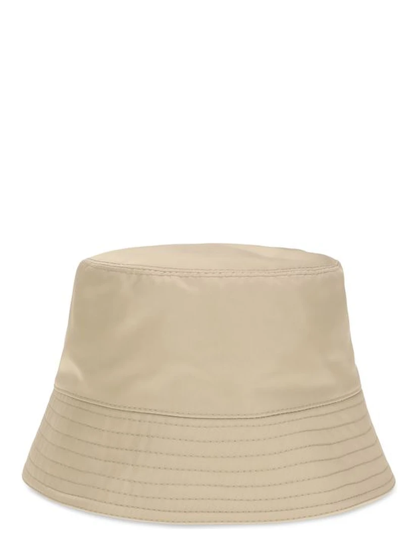 Beige Polyamide Bucket Hat
