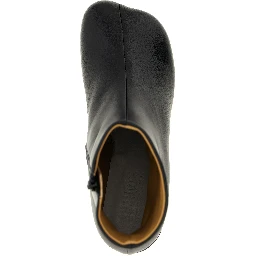 Black Polyester Ankle Boots