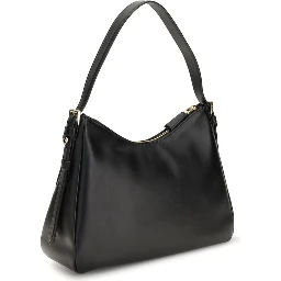 Black Calf Leather Bos Taurus Shoulder Bag