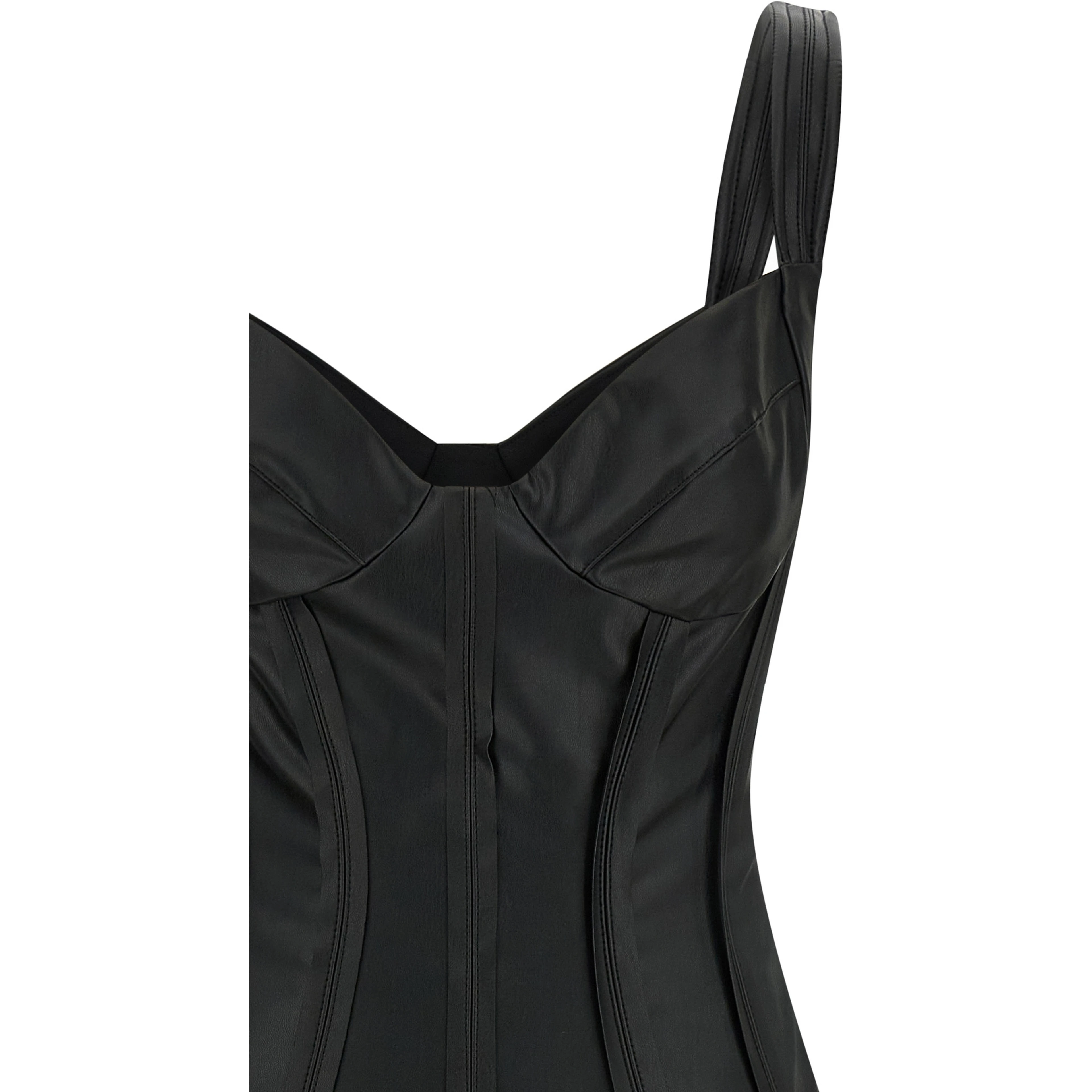 Black Viscose Midi Dress