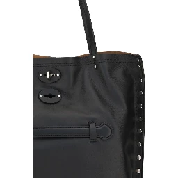 Black Calf Leather Bos Taurus Shoulder Bag