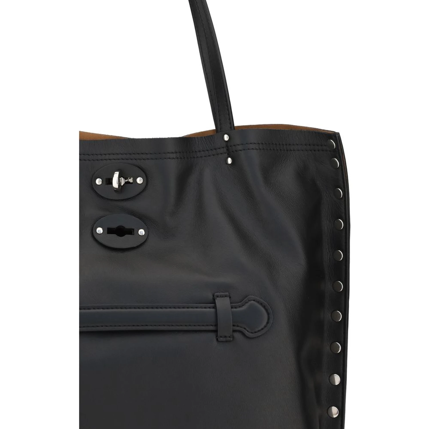 Black Calf Leather Bos Taurus Shoulder Bag