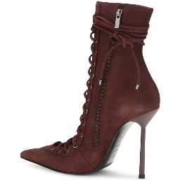 Bordeaux Calf Leather Bos Taurus Lace-Up Boots