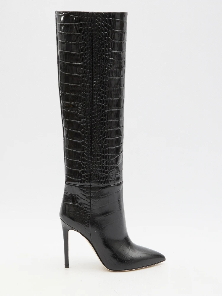 Charcoal Stiletto boots 105