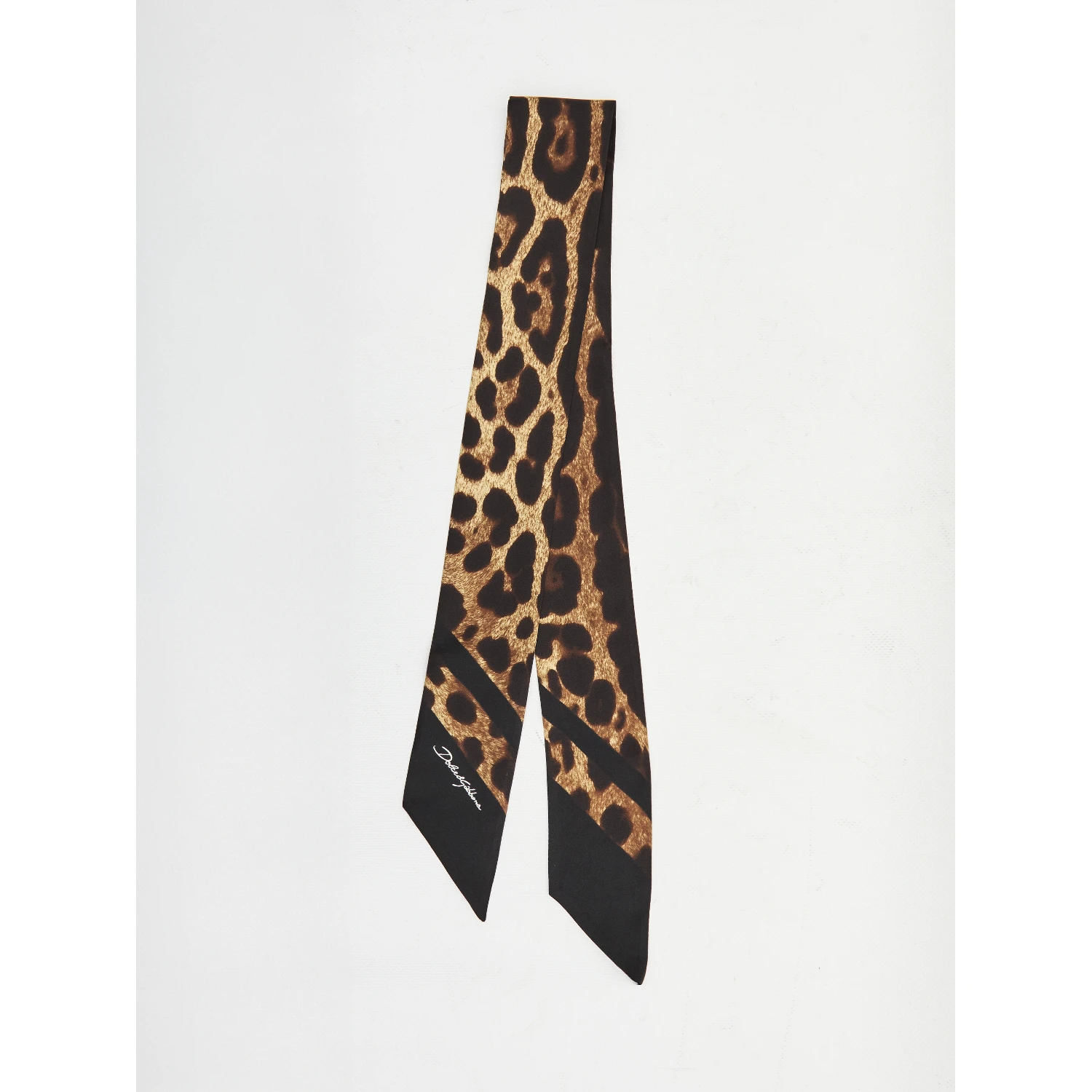Leopard-print silk twill bandeau