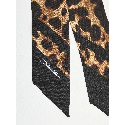 Leopard-print silk twill bandeau