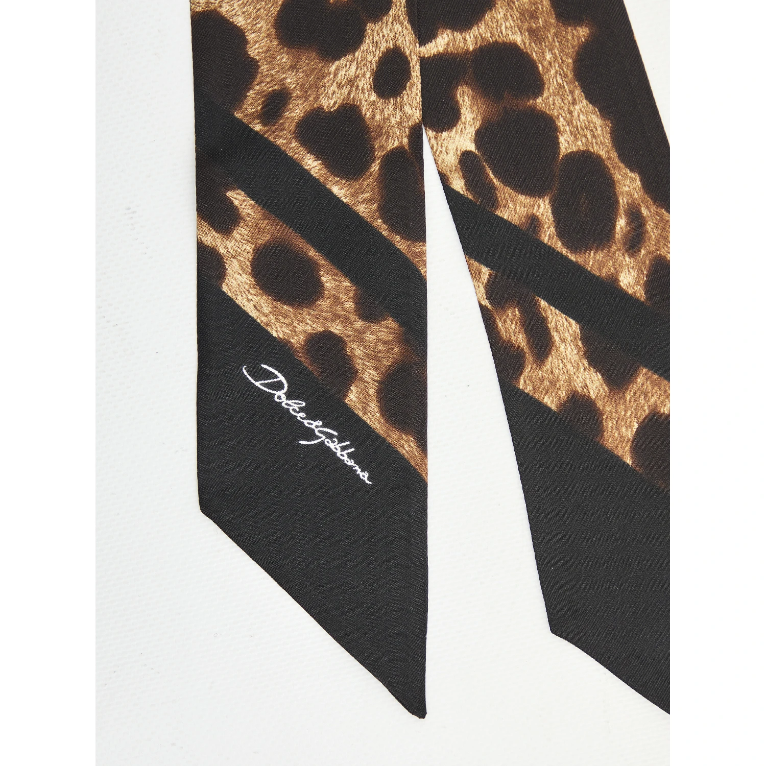 Leopard-print silk twill bandeau