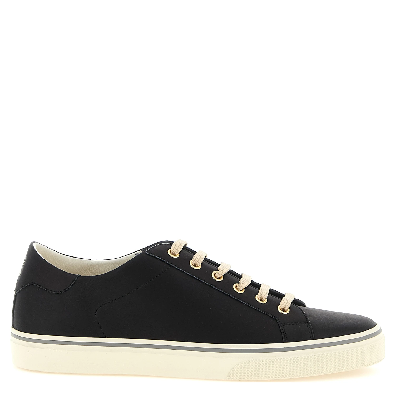 Black Calfskin Low Top Sneakers
