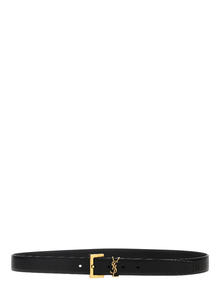 Black Calfskin Regular Belt