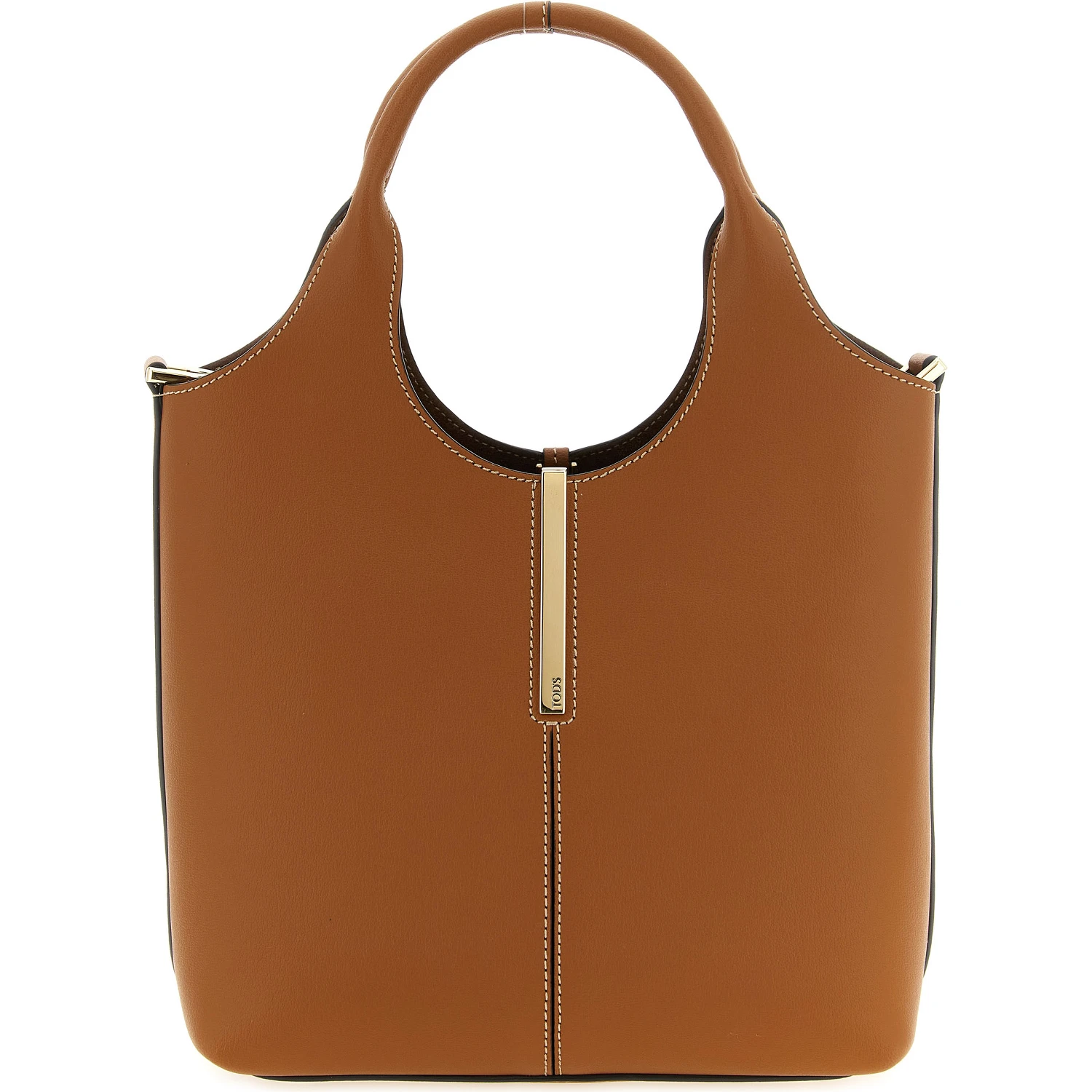 Brown Calfskin Tote Bag