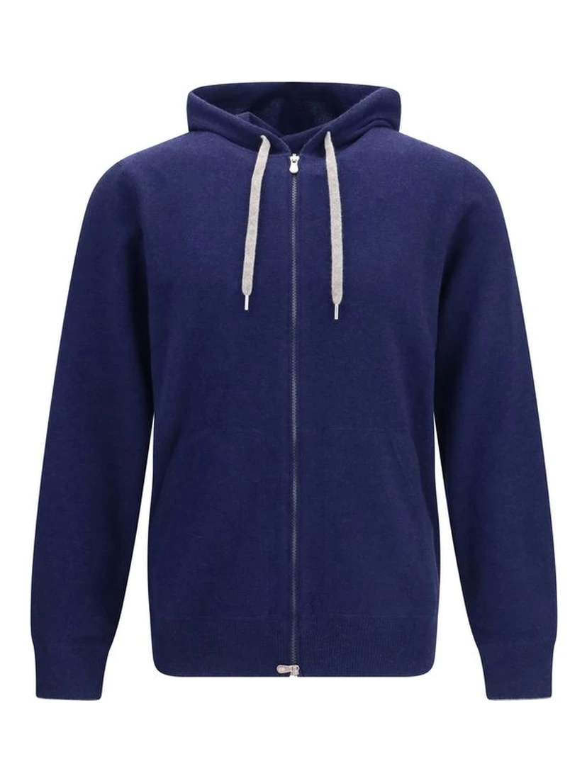 Blue Cashmere Sweatshirt