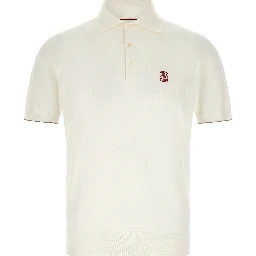 White Cotton Polo Shirt