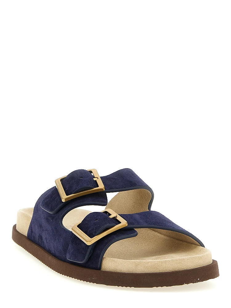 Blue Calfskin Slides alternative
