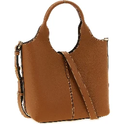 Brown Calfskin Tote Bag